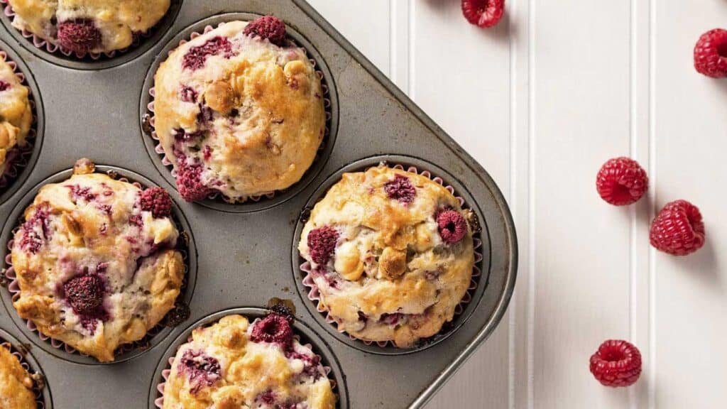 muffin chocolat blanc et framboise 1